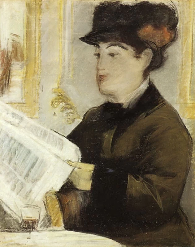 86-Édouard Manet, donna che legge, 1880  